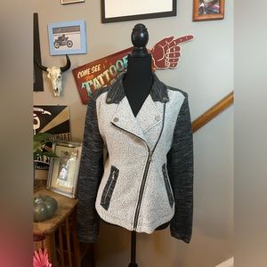 Lou & Grey Loft knit moto jacket